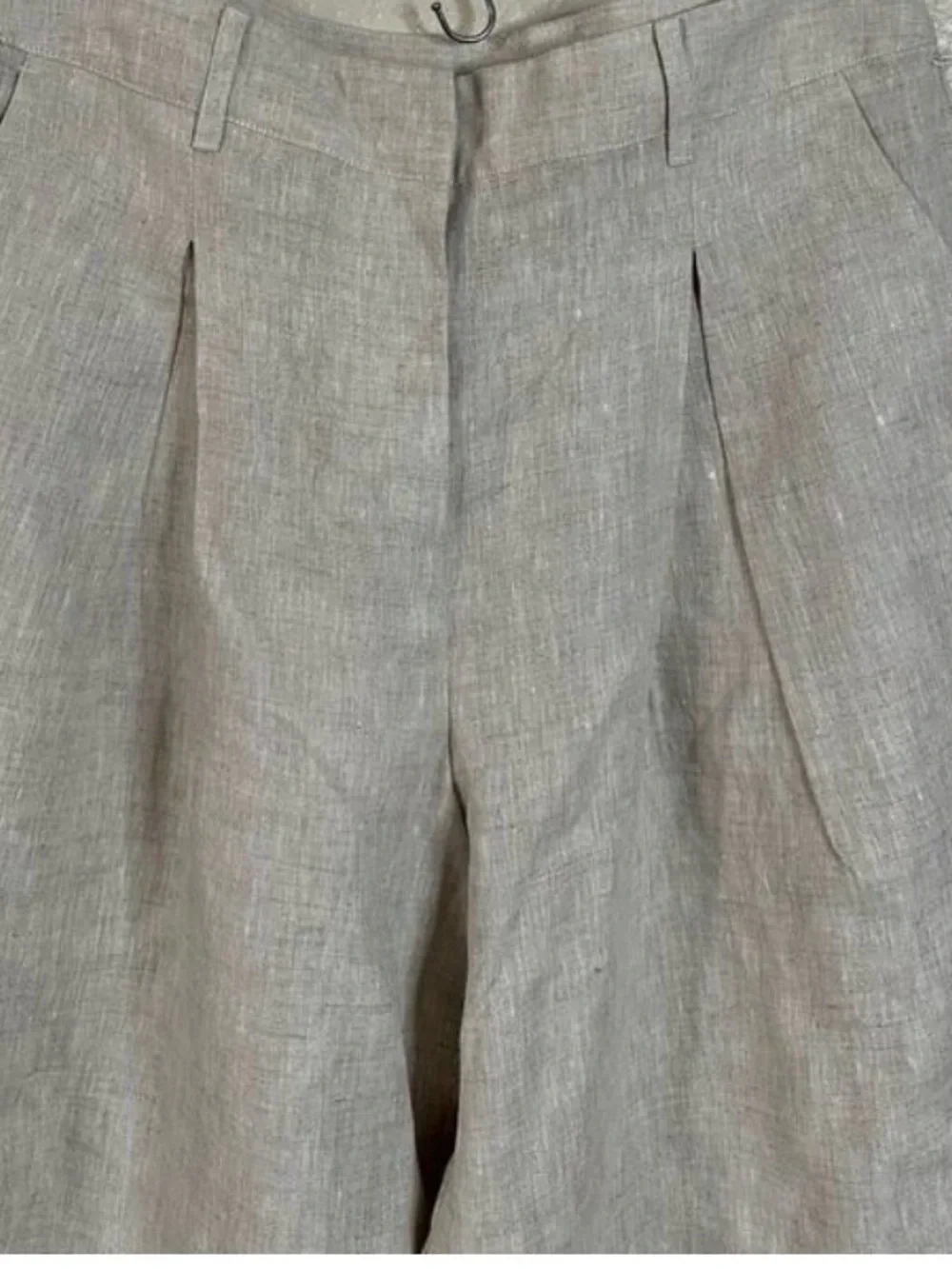 Reformation Asher Linen Low Rise Pant in Oatmeal Womans 6